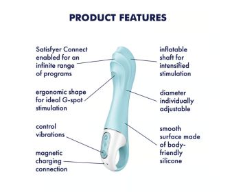 Satisfyer Air Pump Vibrator 5 Plus Inflatable G Spot Vibrator
