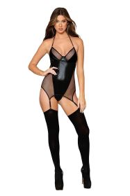 Garter Slip Teddy  One Size