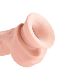 King Cock Plus Triple Density 8 Inch Cock With Balls  Flesh