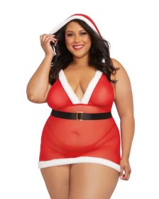 Santa Cutie   Queen Size   Lipstick Red