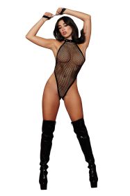 Fishnet Teddy and Restraints  One Size