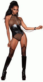 Garter Teddy and Leash  One Size