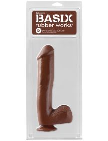 Basix Rubber Works  10 Inch Dong With Suction