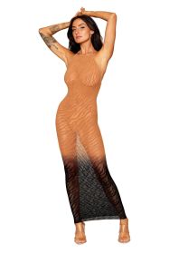 Bodystocking Gown  One Size (Option: Black/copper)