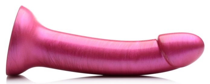 G Tastic 7 Inch Metallic Silicone Dildo (Option: Pink)