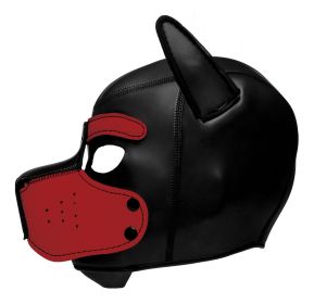 Spike Neoprene Puppy Hood (Option: Red)