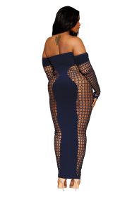 Bodystocking Gown (Option: Queen Size, Color/Size: Denim)