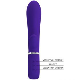 Thomas Super Soft Silicone Rabbit Vibrator (Option: Purple)