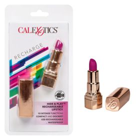 Hide and Play Rechargeable Lipstick (Option: Purple)