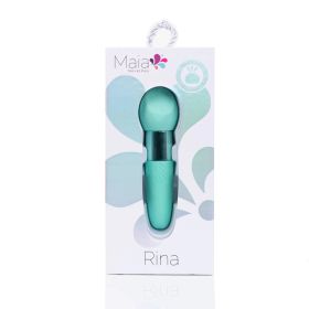 Rina Rechargeable Dual Motor Silicone 15 Function Vibrator (Option: Green)