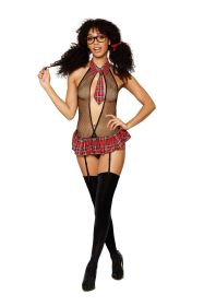 School Girl Fantasy  One Size (Option: Black/red)