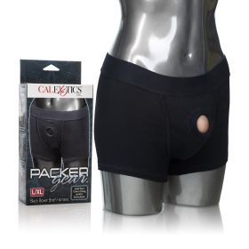 Packer Gear Boxer Brief Harness (Option: Large/extralarge, Color/Size: Black)