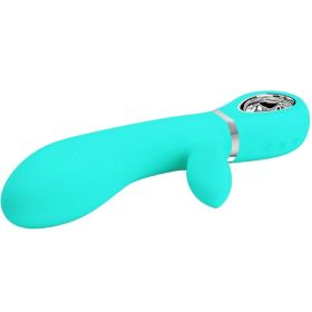 Thomas Super Soft Silicone Rabbit Vibrator (Option: Turquoise)