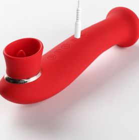 Destiny 15 Function Rechargeable Vibrating (Option: Suction Wand, Color/Size: Cherry Red)