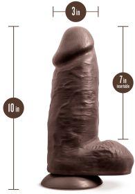 Au Naturel  Chub  10 Inch Dildo (Option: Chocolate)