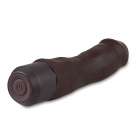 Dr. Skin Silicone  Dr. Steve  7 Inch Vibrating Dildo (Option: Brown)