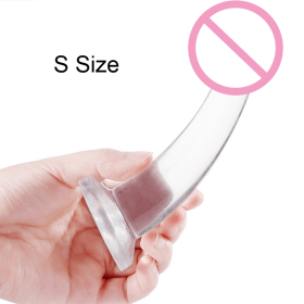 Men's Strap-on Realistic Dildo Pants for Men Double Dildos With Rings Man Strapon Harness Belt Adult Games Sex Toys (STYLE: Transparent S)