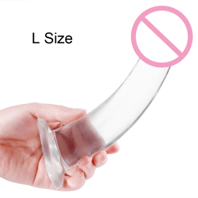 Men's Strap-on Realistic Dildo Pants for Men Double Dildos With Rings Man Strapon Harness Belt Adult Games Sex Toys (STYLE: Transparent L)