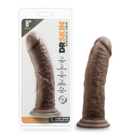 Dr. Skin  8 Inch Cock With Suction Cup (Option: Chocolate)