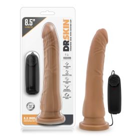 Dr. Skin  8.5 Inch Vibrating Realistic Cock With Suction Cup (Option: Mocha)