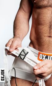 Slingjock Upthrust Slider Strap Jock White Snow (Option: XL)