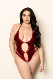 Lame Teddy With Keyholes (Option: Queen Size, Color/Size: Red)