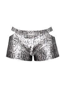 s'naked Pouch Short (Option: Large, Color/Size: Silver/black)