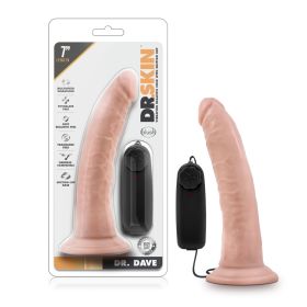 Dr. Skin  Dr. Dave  7 Inch Vibrating Cock With Suction Cup (Option: Vanilla Ea)