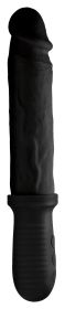 8x Auto Pounder Vibrating and Thrusting Dildo With Handle (Option: Black)